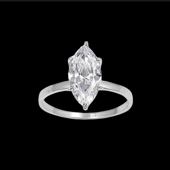 Jewelry - STERLING SILVER 3 CARAT MARQUIS RING